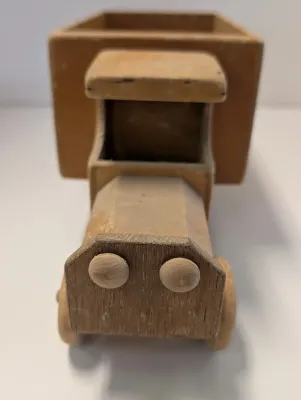 Vintage Wooden Toy Truck Handmade