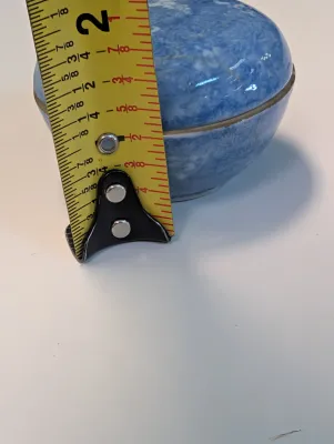 1991 Copenhagen Porcelain Egg LE Of 5000 - No. 4 . 166, Hand Painted Delft & Blue & White Trinket Boxes