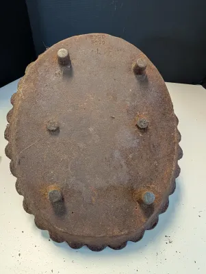 Antique Cast Iron Gargoyle Boot Scraper With Pan #5300/#5600