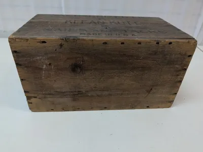 Antique Klean Kutt Nails & Tacks Wooden Advertising Crate Shoe Repairing