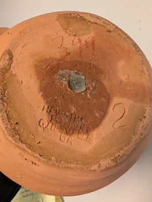 Handmade Terra Cotta Jack-O-Lantern Pottery From Gillsville GA