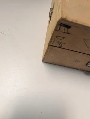 Vintage Tool Set Inside A Wooden Latched Box