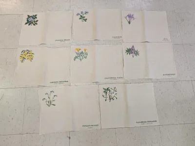 Embroidered State Flower Napkins