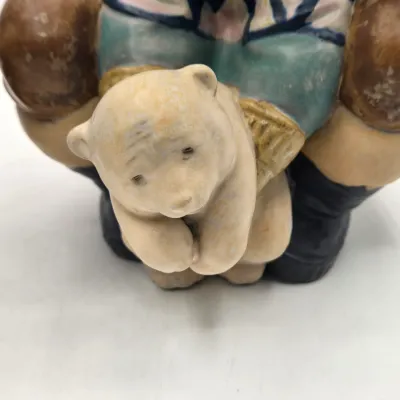 LOT 46L: Lladro "Artic Winter Girl" and "Poor Little Bear" Figurines
