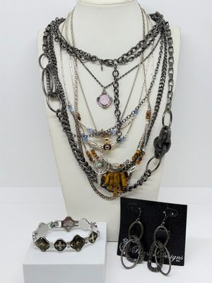 LOT 323: UNique Costume Jewlery Collection: Dream Catcher Necklace, Anne Koplik Designs and More