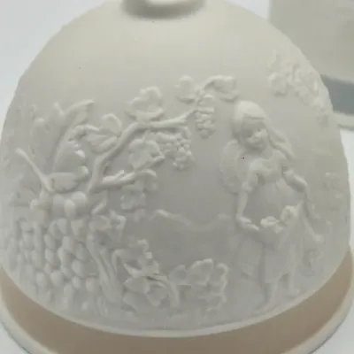 LOT 44L: Three Matte Porcelain Bell Ornaments from the Vintage Lladró Four Seasons Collector’s Society Series