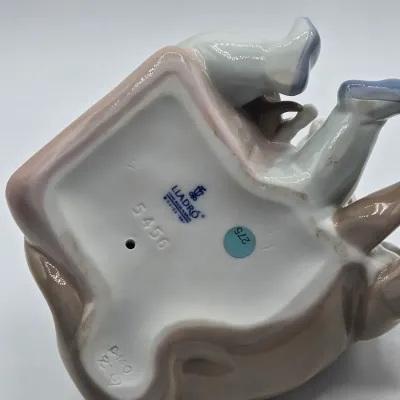 LOT 21L: Retired Lladró "New Playmates" Porcelain Figurine