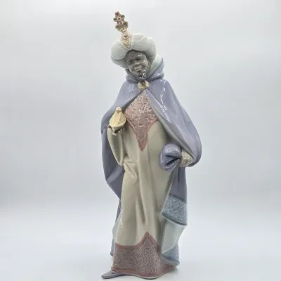 LOT 34L: Lladró King Balthasar Nativity Porcelain Figurine