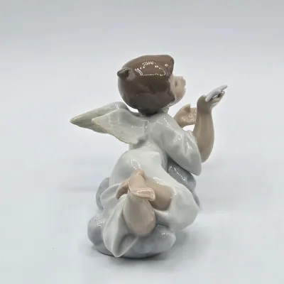 LOT 27L: Retired Lladró "Making a Wish" Angel Porcelain Figurine