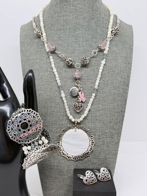LOT 324: Costume Necklaces, Bracelet and Earrings: Brighton and More