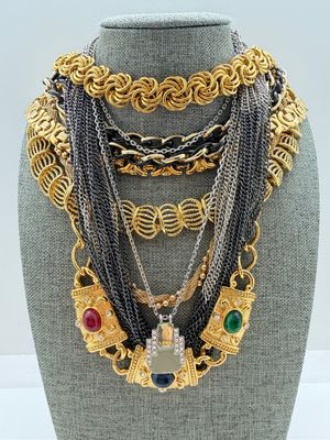 LOT 322: Chunky Costume Necklace Collection