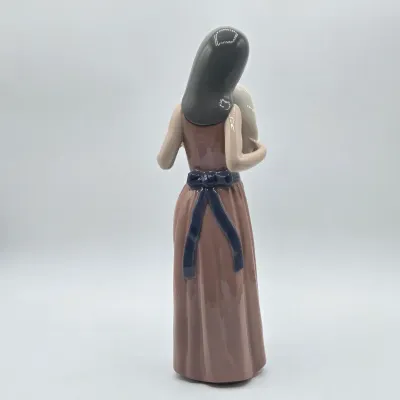 LOT 36L: Retired Lladró "Bashful Girl with Straw Hat" Porcelain Figurine