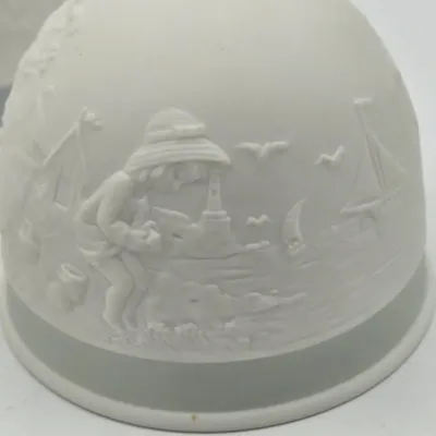 LOT 44L: Three Matte Porcelain Bell Ornaments from the Vintage Lladró Four Seasons Collector’s Society Series