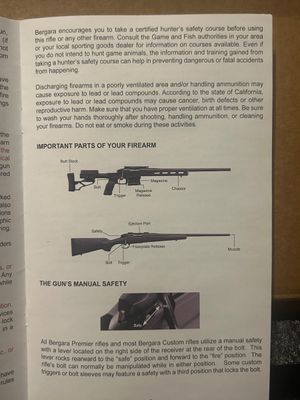 BERGARA PREMIER SERIES 7MM MAG RIFLE (PLEASE SEE TERMS IN DESCRIPTION)