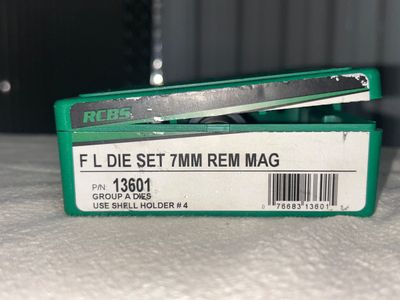 RCBS 7MM REM MAG RELOADING DIE SET ( P/N-13601)