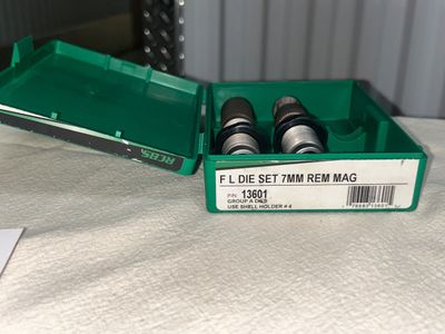 RCBS 7MM REM MAG RELOADING DIE SET ( P/N-13601)