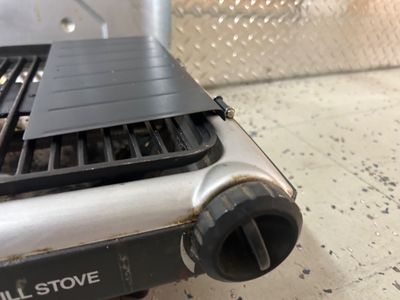 Sale Photo Thumbnail #125: Pull handle is broke in the center of cooler and grill could use a good cleaning