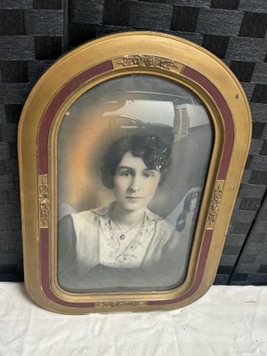 Sale Photo Thumbnail #506: Believe the frame is wood and chalk ware 16x24