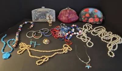 Costume Jewelry & Cosmetic Bag Collection