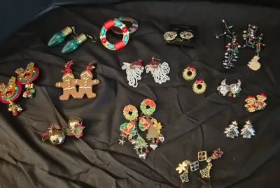 Festive Christmas Costume Earrings Collection