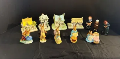 Combined Collection Of Beatrix Pottery, Coalport Cottages And Royal Doulton