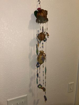 SOUTHWESTERN THEMED BLANKET LADDER AND WIND CHIME