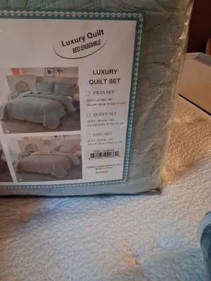 QUEEN SIZE MARCIELO COMFORTER, "MY PILLOW" AND 2ND PILLOW PLUS CURTAINS