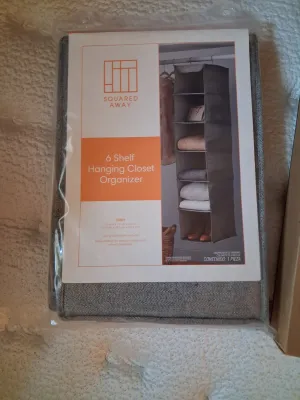 EXTENDABLE GARMENT RACK, HANGING CLOSET ORGANIZER, LAUNDRY BASKET,