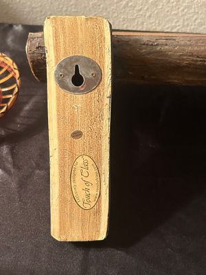TOUCH OF CLASS WALL SHELF, WOOD BUD VASE, LIBERTY BELL AND MORE