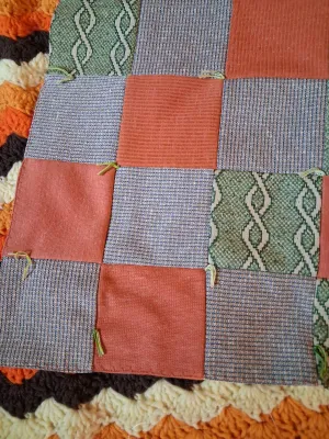 HANDMADE THROW BLANKET, HANDMADE QUILT