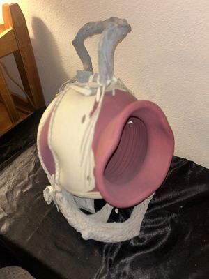 UNIQUE SOUTHWEST STYLE LEATHER WRAPPED CLAY POT