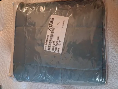 QUEEN SIZE MARCIELO COMFORTER, "MY PILLOW" AND 2ND PILLOW PLUS CURTAINS