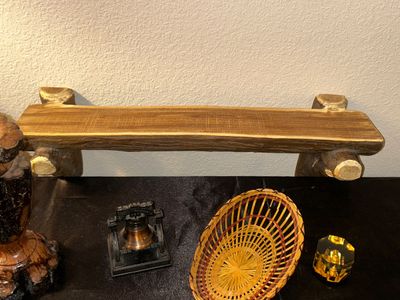 TOUCH OF CLASS WALL SHELF, WOOD BUD VASE, LIBERTY BELL AND MORE
