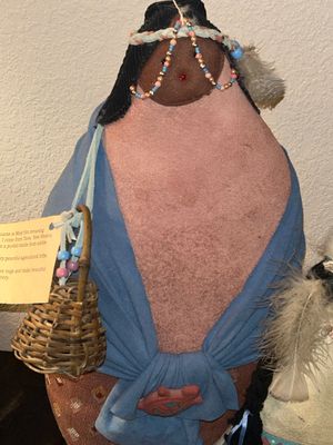DOLLS FROM TAOS TRIBE IN NEW MEXICO AND DREAM CATCHERS