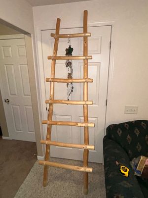 SOUTHWESTERN THEMED BLANKET LADDER AND WIND CHIME