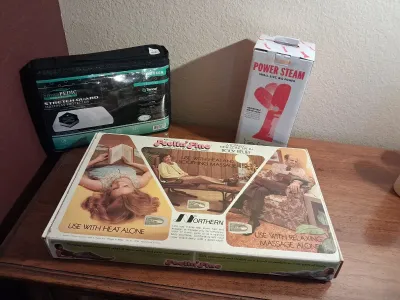 NEW QUEEN MATTRESS PROTECTOR, POWER STEAMER AND HEAT & MASSAGE PAD