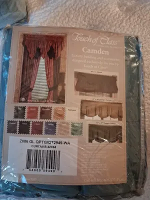 QUEEN SIZE MARCIELO COMFORTER, "MY PILLOW" AND 2ND PILLOW PLUS CURTAINS