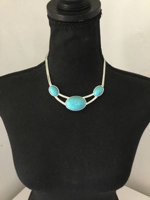 Crown, Trifari statement, necklace for turquoise