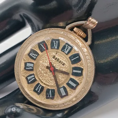 LOT 115: Vintage Watch Collection- Sakata Pocket Watch, Elgin, Timex & Pulsar