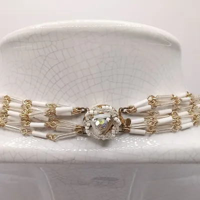LOT 27: Vintage Vanna White Pearl Necklace, Multi-Strand Beaded Necklace, Gold-Tone Pendant Bracelet & More