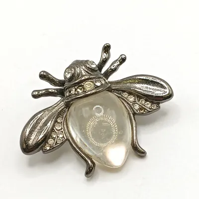 LOT 110: Lucite Jelly Belly Bee Pin, Alpaca Silver Pins and Earrings & More