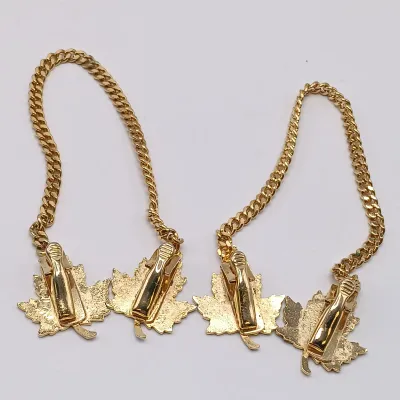 LOT 114: Pearl 1/20 12K GF and Pink Rhinestone Flower Brooch, Vintage Sweater Clips & More