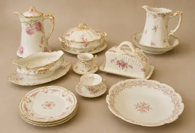 MISCELLANEOUS ANTIQUE LIMOGES PIECES
