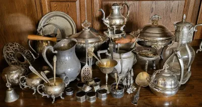 COLLECTION OF SILVER PLATED MYSTERY ITEMS