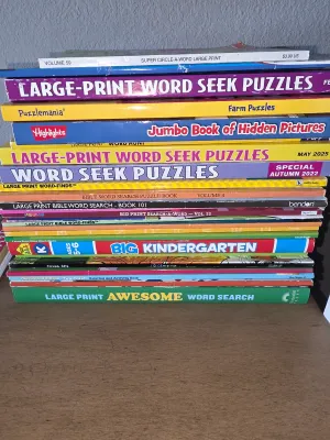 Word searches and Puzzle books