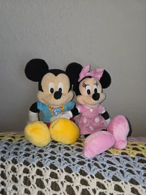 MICKEY AND MINNIE stuffies