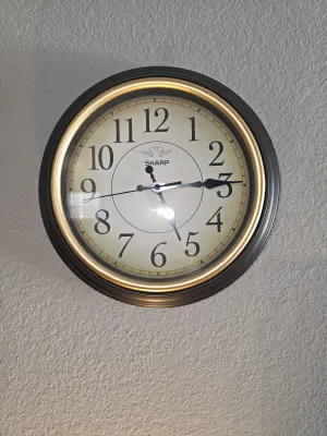 Sharp wall clock