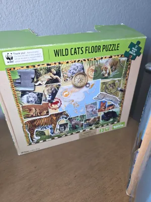 3 wild life floor puzzles