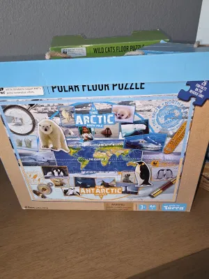 3 wild life floor puzzles