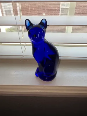 Blue Fenton cat